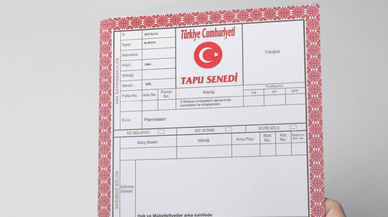 Tapu işlemlerine zam