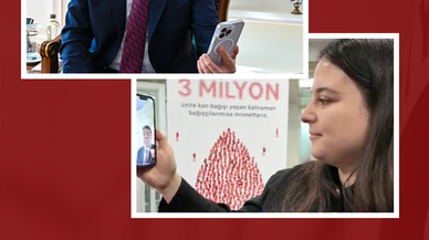 Türk Kızılay'ından 3 milyonuncu kan bağışçısına plaket