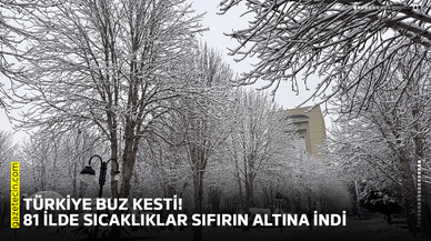 Türkiye buz kesti! 81 ilde sıcaklıklar sıfırın altına indi