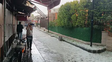 Gaziantep'te dolu yağışı hayatı olumsuz etkiledi