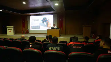 İtfaiye personeline kapsamlı iş güvenliği eğitimi