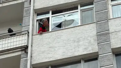 Bu kadarı da pes! Kafasına 5. kattan cam parçası düştü