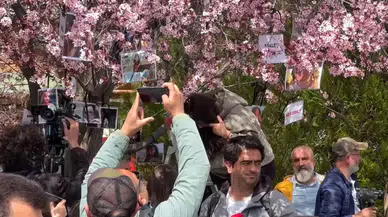 Tunceli'de ağaçlara Gülistan Doku'nun fotoğrafları asıldı
