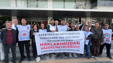 Karşıyaka Belediyesinde görevli memurlar Emek Nöbeti’ne başladı
