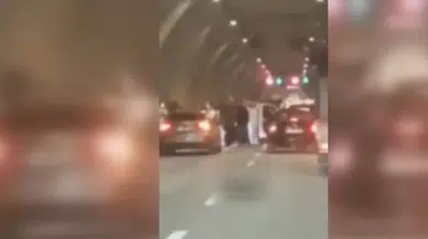 Tüneli kapatan düğün konvoyundaki araçlara ceza yağdı