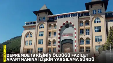Depremde 19 kişinin öldüğü Fazilet Apartmanına ilişkin yargılama sürdü