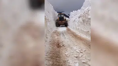Mayıs ayının son günlerinde 3 metrelik kar