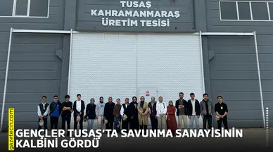Gençler TUSAŞ’ta savunma sanayisinin kalbini gördü