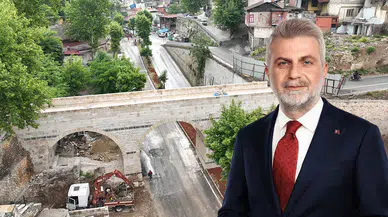 Tarihi Kanlıdere Köprüsü’nün restorasyonu tamamlanıyor