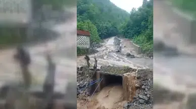 Sağanak taşkın ve heyelanlara neden oldu