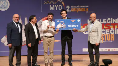 Kayseri'de meslek yüksekokulu öğrencilerinin fikirleri ödüllendirildi