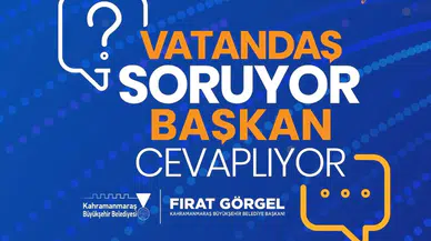 Başkan Fırat Görgel, vatandaşların sorularını yanıtlayacak