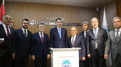 Bakanlar Kurum ve Yumaklı Kayseri'de ziyaretlerde bulundu