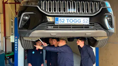 Ordu'da meslek lisesi öğrencileri, TOGG üzerinde eğitim alıyor