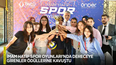 İmam Hatip Spor Oyunları’nda dereceye girenler ödüllerine kavuştu