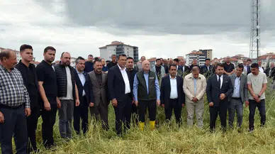TZOB Genel Başkanı Bayraktar, zarar gören tarım arazilerini inceledi