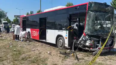 EGO otobüsü ile ticari aracın karıştığı kazada 1 kişi öldü, 9 kişi yaralandı