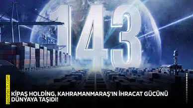 KİPAŞ Holding, Kahramanmaraş’ın ihracat gücünü dünyaya taşıdı!