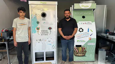 Baba ve oğlunun geliştirdiği geri dönüşüm makineleri 37 ülkeye ulaştı