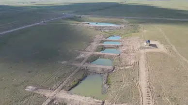 Kar ve yağmur suları göletlerde depolanarak sanayide kullanılıyor