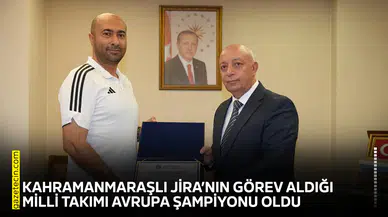 Kahramanmaraşlı Jira’nın görev aldığı Milli Takımı Avrupa Şampiyonu oldu