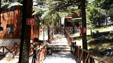 Mikrokliması ve mavi sedir ormanlarıyla Kızıldağ, ziyaretçilerini ağırlıyor