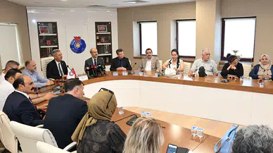 Medya temsilcileri Rektör Okumuş, ile bir araya geldi