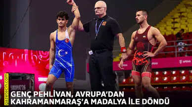 Genç Pehlivan, Avrupa’dan Kahramanmaraş’a madalya ile döndü
