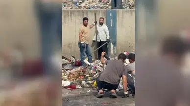 Eşinin çöpe attığı 400 bin lirayı çöp konteynerinde buldu