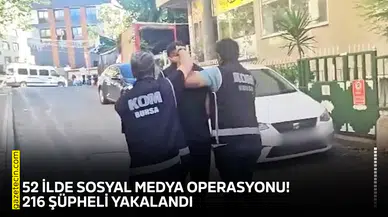 52 ilde sosyal medya operasyonu! 216 şüpheli yakalandı