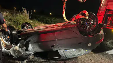 Sulama kanalına devrilen otomobilin sürücüsü yaşamını yitirdi