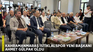 Kahramanmaraş  İstiklalspor yeni başkanı Ahmet Gülpak oldu
