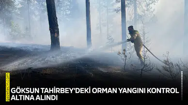 Göksun Tahirbey'deki orman yangını kontrol altına alındı