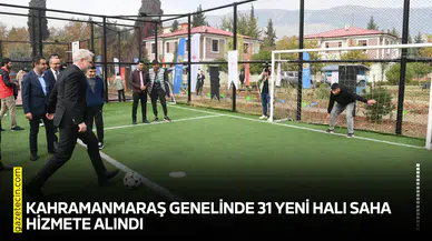 Kahramanmaraş genelinde 31 yeni halı saha hizmete alındı