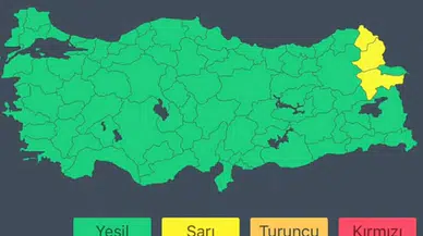 İçişleri Bakanlığından bazı iller için sarı kodlu meteorolojik uyarı