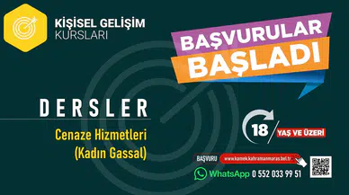 KAMEK’te ücretsiz kadın gassal kursuna başvurular başladı!