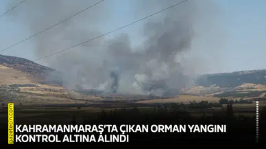 Kahramanmaraş’ta çıkan orman yangını kontrol altına alındı