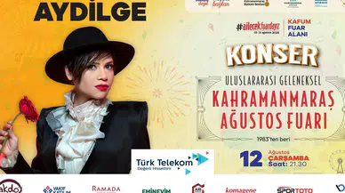 KAFUM fuar alanı Aydilge’nin şarkıları ile renklenecek
