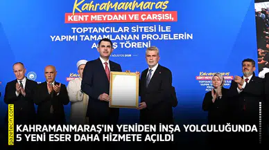Kahramanmaraş’ın yeniden inşa yolculuğunda 5 yeni eser daha hizmete açıldı