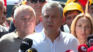 Yeni Parti Genel Başkanı Özel, ⁠eylem yapan maden işçilerini ziyaret etti