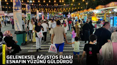 Geleneksel Ağustos Fuarı esnafın yüzünü güldürdü