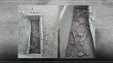 Aspendos'ta 2 bin 400 yıllık güreşçi mezarı keşfedildi