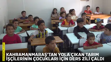 Fındık işçilerinin çocukları için ders zili çaldı