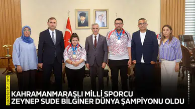 Kahramanmaraşlı Milli Sporcu Zeynep Sude Bilginer dünya şampiyonu oldu