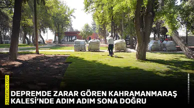 Depremde zarar gören Kahramanmaraş Kalesi’nde adım adım sona doğru