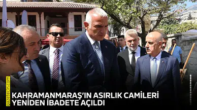 Kahramanmaraş’ın asırlık camileri yeniden ibadete açıldı