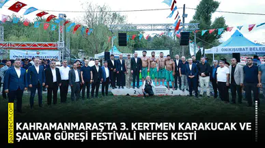 Kahramanmaraş'ta 3. Kertmen Karakucak ve Şalvar Güreşleri nefes kesti
