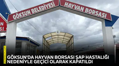 Göksun'da hayvan borsası şap hastalığı nedeniyle geçici olarak kapatıldı