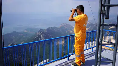 Akçal Kulesi'nden Isparta, Antalya ve Burdur 7/24 gözetleniyor