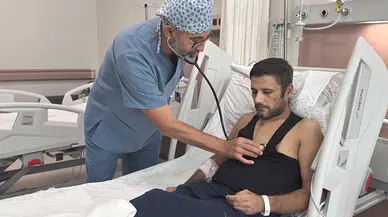 Aort damarı yırtılan çiftçi, 6 saatlik operasyonla hayata tutundu